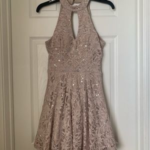 Short Mauve Dress, Size 7/8